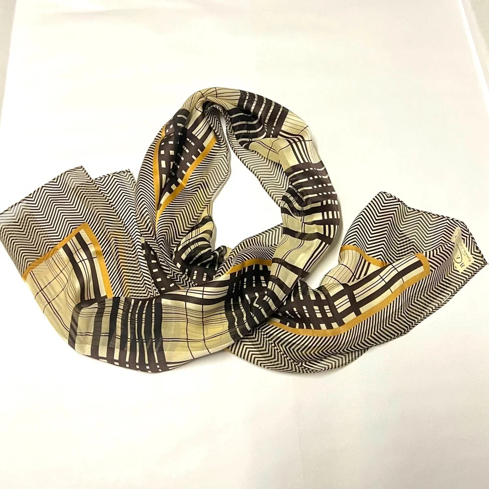 Vintage Oscar De La Renta Silk Scarf
